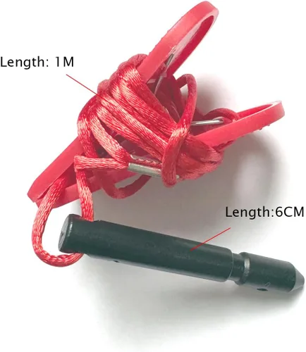 Vista 2 de Llave de seguridad para cinta de correr, repuesto para modelos TreadClimber TC3000 TC5000