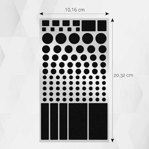 Vista 7 de FLANCCI Adhesivos de bloqueo de luz LED, filtros de atenuación de luz, (2 hojas), hojas de atenuación para enrutadores, cubiertas LED opacas