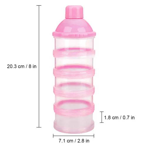 Vista 7 de Accmor dosificadores de leche en polvo para bebés, antiderrames, inteligentes, apilables, contenedor de almacenamiento para viaje, sin bisfenol A, 5