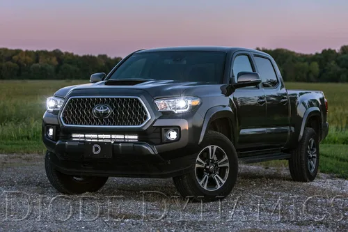 Vista 4 de Diode Dynamics SS3 Kit de luz antiniebla LED compatible con Toyota Tacoma 2016-2023, Blanco SAE Fog Max con luz trasera