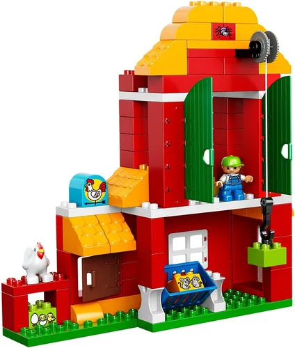 Vista 4 de LEGO Duplo Gran Granja 10525 Juguete infantil, bloques de construcción grandes