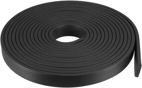 Vista 57 de uxcell Tira de sello de goma rectangular maciza, 0.197 in de ancho, 0.118 in de grosor, 3.3 ft de largo, color negro