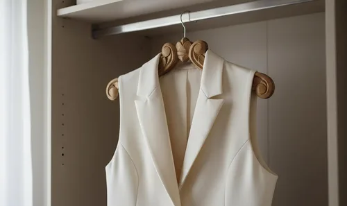 Vista 3 de Chaqueta de traje de boda de madera vintage hecha a mano, camisa de esmoquin, colgador de ropa para novio y vestido de novia, antideslizante
