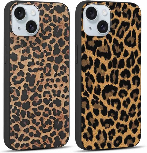 Vista 66 de Paquete de 2 fundas de teléfono con bonito estampado de guepardo para iPhone 7/8/SE 2020 / SE 2022 de 4.7 pulgadas, diseño de leopardo de lujo