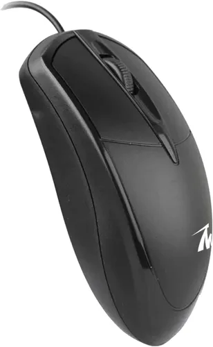 Vista 3 de Tech Magnet Comfort - Mouse con cable USB, 3 botones, sensor óptico de 1200 DPI, alto rendimiento Plug & Play, para escritorio, PC y laptop