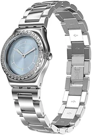 Vista 3 de Swatch YSS329G - Reloj analógico de cuarzo para mujer con correa de acero inoxidable