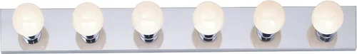 Vista 10 de Nuvo Lighting SF77/188 Lámpara de Tocador Transicional de Tres Luces en Acabado de Latón Pulido/Fundido