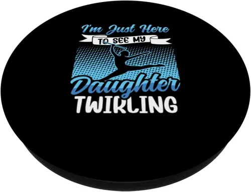 Vista 2 de Twirler Majorettes I'm just here to see Baton Twirling PopSockets Swappable PopGrip