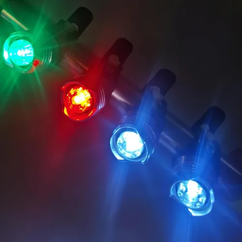Vista 4 de Luces LED para barco, luz estroboscópica para pesca nocturna, portátil, iluminación de arco o popa, funciona con pilas, luces de navegación