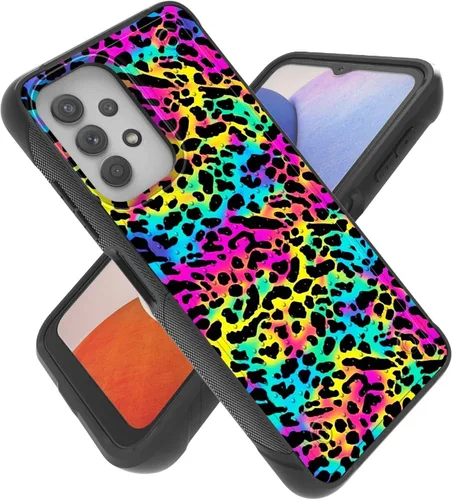 Vista 33 de Funda para Samsung A32 5G, Galalxy A32 5G, resistente a prueba de golpes, policarbonato duro + funda protectora de silicona suave TPU flexible