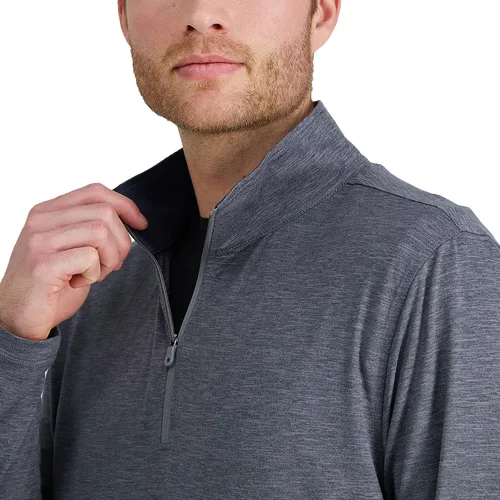 Vista 2 de Haggar Men's The Active Series Quarter Zip Heather Jersey
