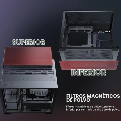 Vista 14 de Antec C5 ARGB, 7 x 120mm ARGB PWM ventiladores incluidos, hasta 10 ventiladores simultáneamente, puerto Type-C 3.2 Gen 2, paneles frontales