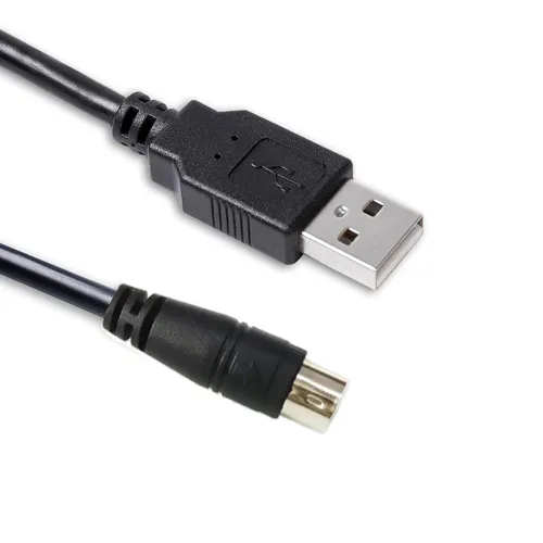 Vista 10 de Cable macho USB-C a Mini-Din de 7 pines para IK Multimedia iRig Series, compatible con HD, HD-A, Keys I/O 25, I/O49, MIDI 2, Pro, Pro Duo, Pro Duo