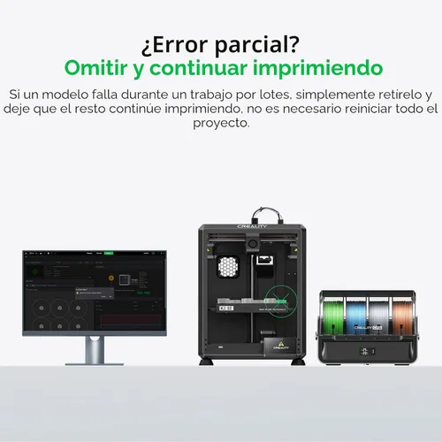 Vista 8 de Impresora 3D Creality K2 SE, impresión de alta velocidad de 19.685 in/s, compatible con impresión 3D multicolor CFS, construcción de metal sólido