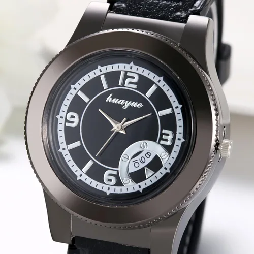 Vista 3 de JewelryWe Reloj de pulsera de cuarzo para hombre, con carga USB, resistente al viento, para el día de San Valentín