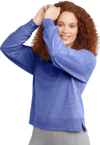 Vista 3 de Women's Originals French Terry, Lightweight Fleece Pullover Sweatshirt, Available in Plus