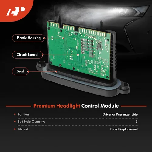 Vista 3 de A-Premium TMS - Unidad de módulo de control de faros delanteros de xenón adaptable compatible con BMW 528i, 528i xDrive, 535i, 535i GT, 535i GT
