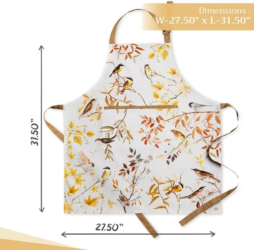 Vista 954 de Maison d' Hermine Delantales para mujer con bolsillo, 100% algodón (27.50 x 31.50 pulgadas)