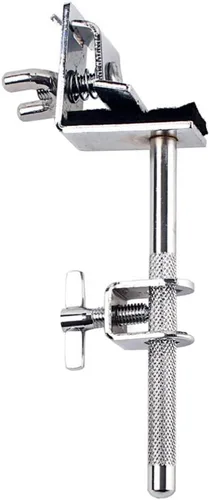 Vista 4 de Soporte de campana con varilla ajustable de ángulo de altura para tambor de batería Ajuste cencerro arriba abajo WC51 (plata)