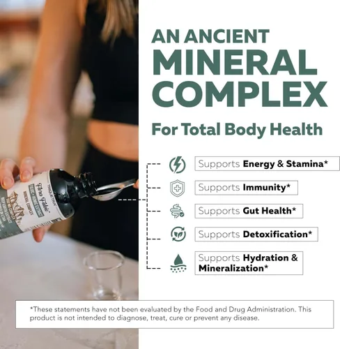 Vista 3 de Flora Fulvic Ácido fúlvico + complejo de ácido húmico – 550 mg Minado en Utah, extracto prehistórico de tierra profunda Inmunidad, intestino