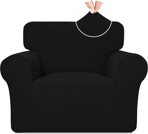 Vista 36 de Easy-Going Funda de sofá reclinable de jacquard elástico, suave de 4 piezas, con lazo elástico, protector de muebles lavable para niños, mascotas