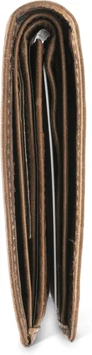 Vista 5 de WEBER'S PREMIER LEATHER - Serie Dynasty - Billetera para hombre - Bloqueo RFID de cuero de grano completo, Marrón con concha de concha, Minimalista