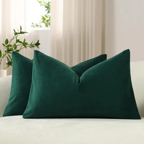 Vista 49 de Funda de almohada para cuerpo de Dezene, súper suave de terciopelo con cierre de cremallera oculto.