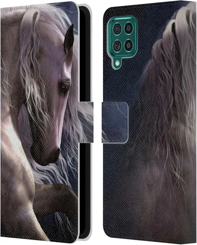 Vista 276 de Head Case Designs Officially Licensed Laurie Prindle A Morgan Christmas Western Stallion Leather Wallet Case Compatible with Samsung Galaxy A07 4G