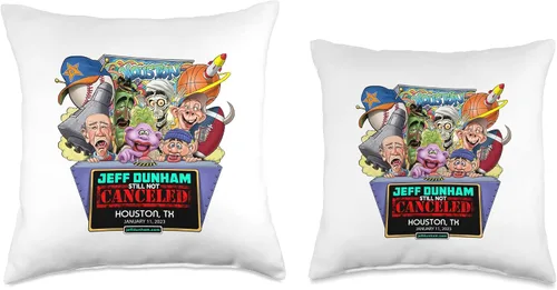 Vista 3 de JEFF DUNHAM Houston, TX (2023) - Almohada de 16 x 16 pulgadas, multicolor