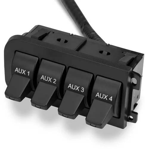 Vista 3 de Gelunxin - Kit de panel de interruptor auxiliar para salpicadero compatible con Ford F250 F350 2005-2007 Reemplazo 5C3Z-14A303-AA