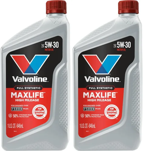 Vista 9 de Valvoline - Aceite de alto millaje 150 K con MaxLife Plus Technology, SAE 5W-20, 1 cuarto de galón