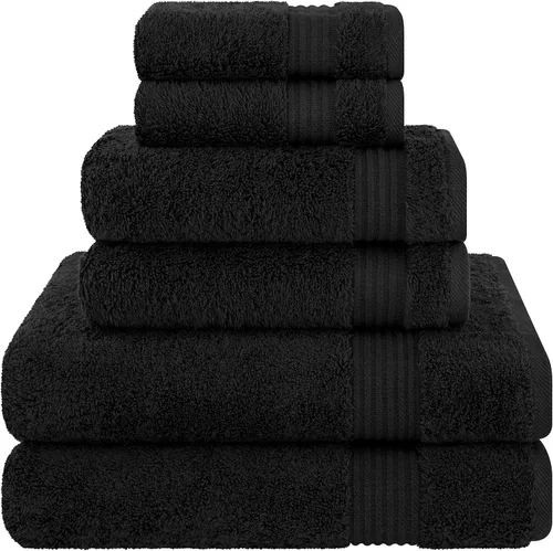 Vista 133 de Cotton Paradise Juego de 2 toallas turcas de 100 % algodón, suaves, absorbentes, de secado rápido, juego de 2 toallas de baño de 35 x 70 pulgadas