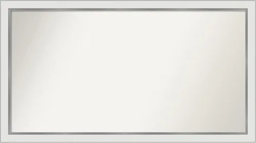 Vista 123 de Amanti Art Espejo personalizado, espejo de baño estrecho Alexandria White Wash, espejo de pared o espejo de tocador de baño sobre el fregadero