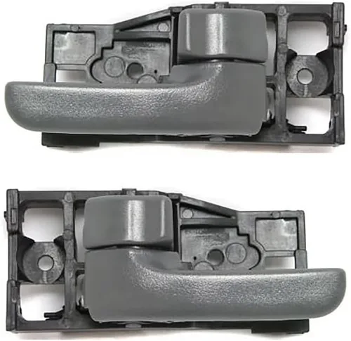 Vista 9 de Para Toyota Tundra 2000-2006 Manija de puerta interior delantera, lado del conductor gris oscuro Con botón de bloqueo de puerta Recorte