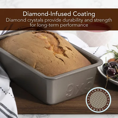Vista 5 de GoodCook Best Ever - Sartén antiadherente de acero aluminizado texturizado, 9 x 5 pulgadas, champán