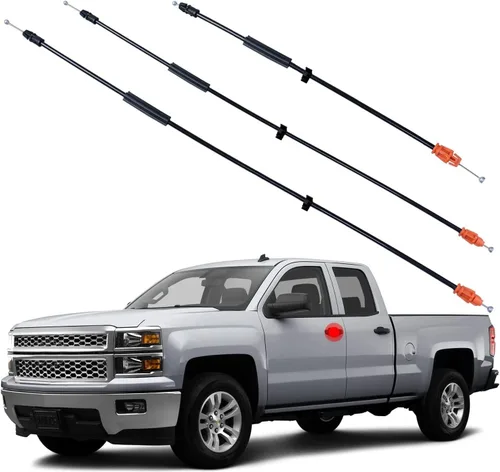 Vista 8 de Cable de pestillo de puerta de 16.5 pulgadas, cable de liberación de pestillo de manija de puerta interior compatible con Chevy Tahoe Sierra Yukon