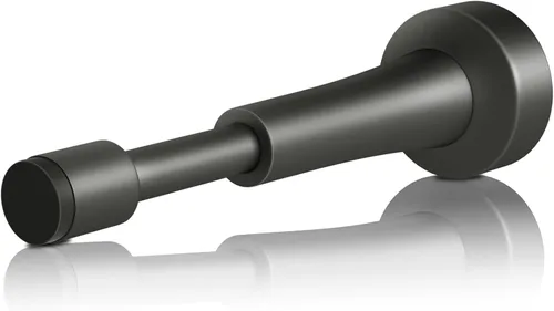 Vista 14 de Topes de puerta mate negros para pared - Tope de puerta de resorte de 4.33 pulgadas para la parte inferior de la puerta, tope de puerta de aluminio