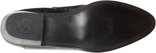 Vista 4 de Stacy Adams Santos - Botas con cremallera lateral para hombre, cuero negro