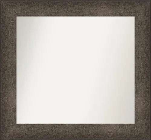 Vista 764 de Amanti Art Espejo de pared personalizado no biselado (25 x 25 pulgadas), marco de bronce acentuado, varios tamaños personalizados, espejo de baño