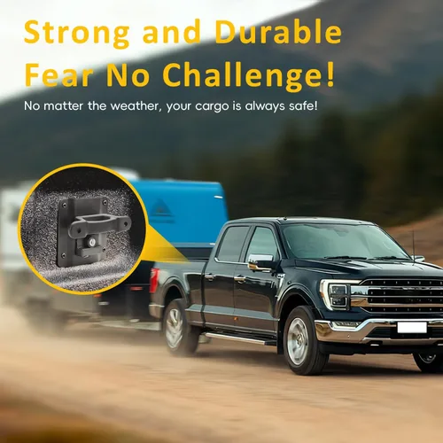 Vista 3 de auovo Anclajes de Amarre Compatibles con Ford F150 F250 F350 2015-2025 2026 Anclajes de Amarre para Caja de Camioneta con Placas de Soportes Grapas