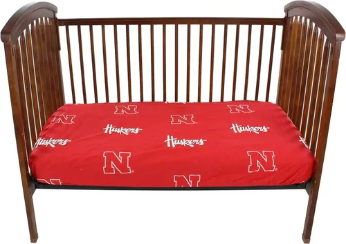 Vista 2 de Nebraska Cornhuskers - Sábana bajera ajustable para cuna