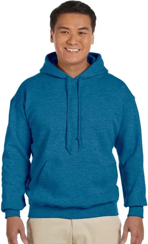 Vista 40 de Gildan - Sudadera con capucha para hombre, mezcla pesada, cordón de ajuste, Rosa de seguridad