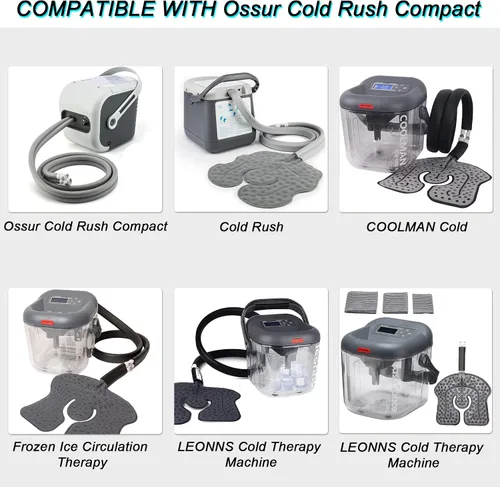 Vista 2 de Ossur Cold Rush - Cable de alimentación de repuesto para terapia de frío circulante, compatible con máquinas LEONNS y Vive Machines, cable