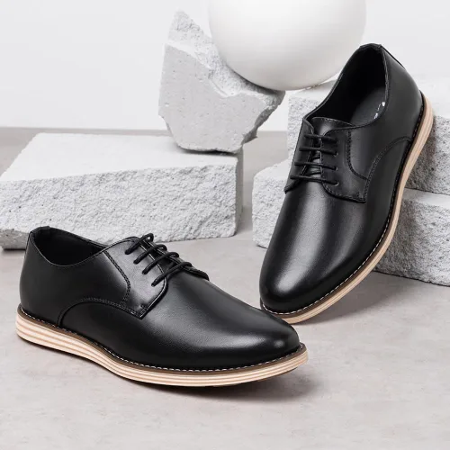 Vista 4 de Vostey Zapatos de vestir casuales para hombre, zapatos Oxford, zapatos de vestir de negocios para hombres