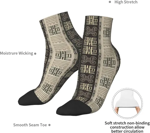 Vista 7 de DKJlitter Unisex Ankle Socks, Padded Athletic Quarter Socks Fashion Running Casual Socks