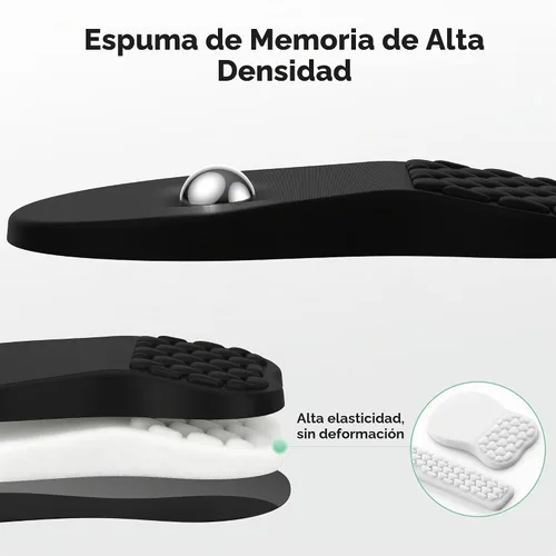 Vista 3 de TECKNET Alfombrilla ergonómica para mouse con reposamuñecas, teclado y alfombrilla de mouse con soporte para muñeca, diseño de masaje que alivia