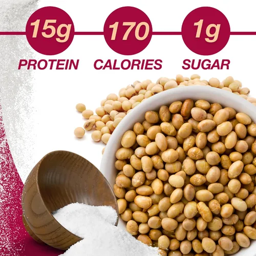 Vista 3 de Protidiet Nueces de soja tostadas y saladas, 7 bolsas de 9.1 onzas 15g Protein with 5g Fiber in Every Pouch; Crunchy Roasted Soybean Snack For