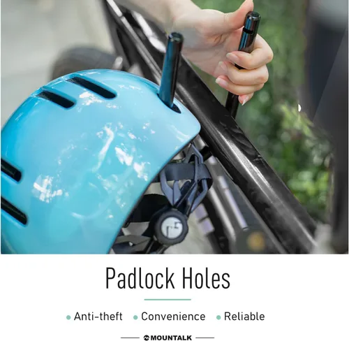 Vista 5 de MOUNTALK Cascos de bicicleta para adultos, hombres y mujeres, casco de bicicleta para hombres/mujeres con luz magnética, casco para jóvenes