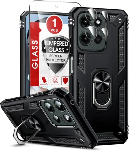 Vista 214 de LeYi Funda para Moto G Stylus 2022 4G (no compatible con 5G), funda para Moto G Stylus con 2 protectores de pantalla, funda protectora de grado Oro