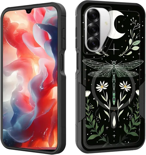 Vista 241 de Funda magnética para Galaxy A16 5G, [compatible con MagSafe] [protección contra caídas de grado militar] Funda resistente a prueba de golpes